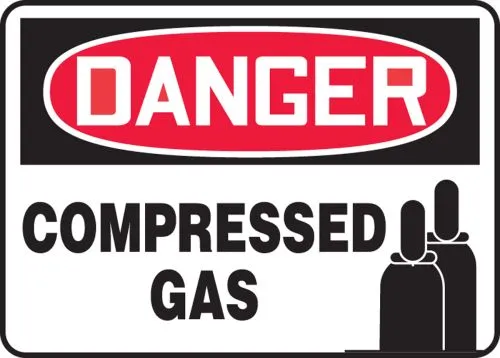 Compressed Gas | www.signslabelsandtags.com