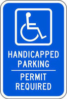 Handicapped Parking Permit - Available in Different Materials - Eco Parking Signs