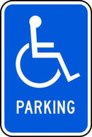 Handicapped Parking Permit - Available in Different Materials - Eco Parking Signs
