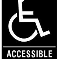 Accessible HDCP Blue Brown Or Black ADA Braille Signs | ADA-107