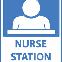 Nurse Station Right Arrow With Graphic Eco Health Safety Signs Available In Different Sizes and Materials