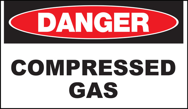 Compressed Gas Eco Danger Signs Available In Different Sizes and Materials