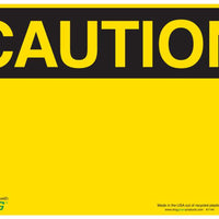 Falling Material Eco Caution Signs Available In Different Sizes and Materials