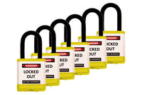 700 Series Padlocks Keyed Alike 1.5 Inch Shackle - Yellow