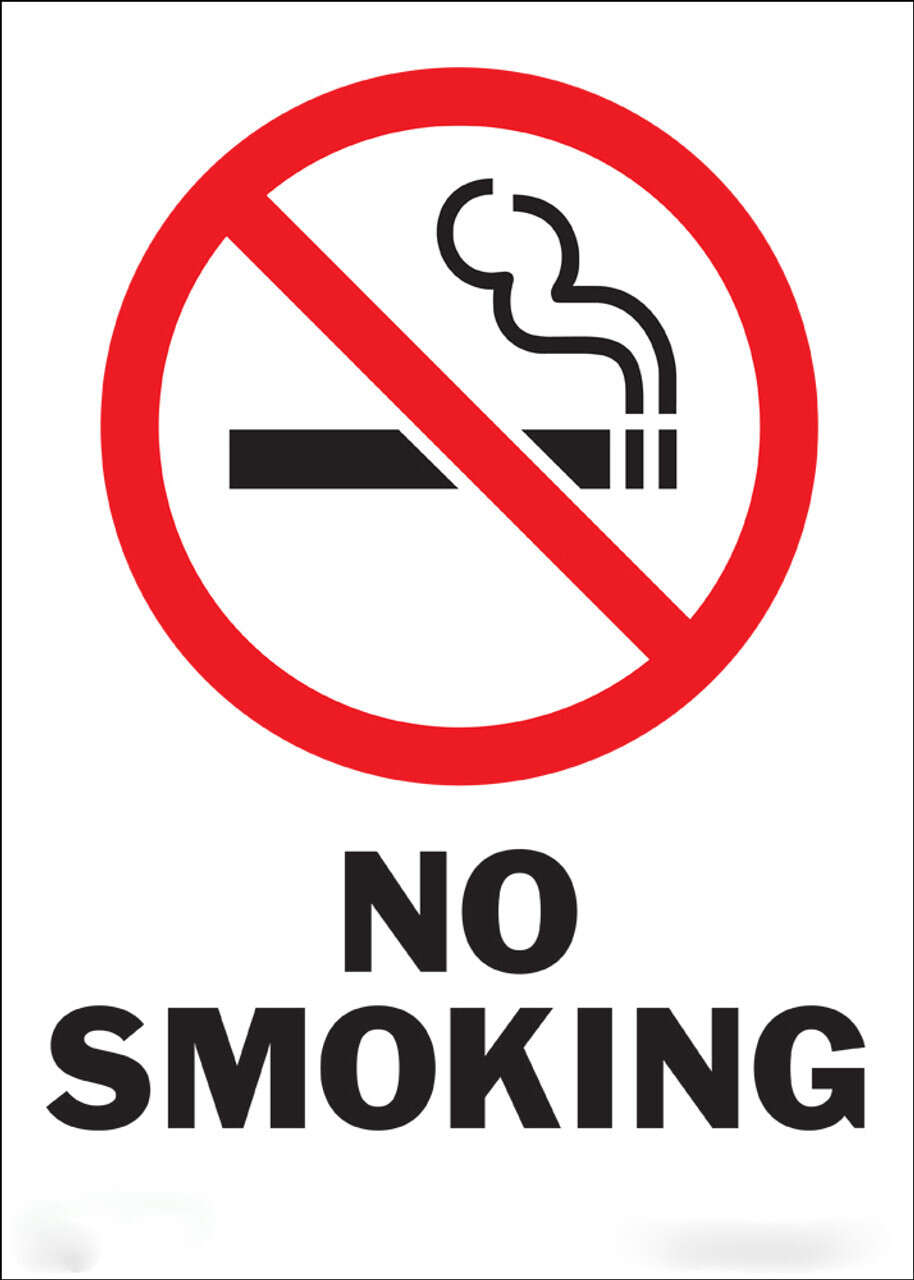 No Smoking With Symbol Eco No Smoking Signs Available In Different Sizes and Materials