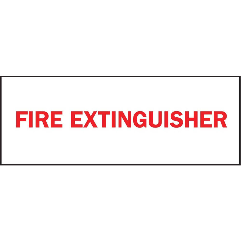 Fire Extinguisher Inside Red On White Eco Fire and Exit Safety Signs | 1900S