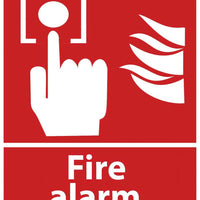 Fire Alarm With Graphic Eco Fire and Exit Safety Signs Available In Different Sizes and Materials