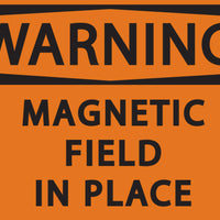 Warning Magnetic Field In Place Eco Health Safety Signs Available In Different Materials
