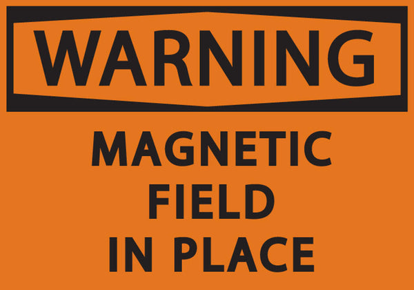 Warning Magnetic Field In Place Eco Health Safety Signs Available In Different Materials