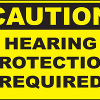Hearing Protection Required Eco Caution Signs Available In Different Sizes and Materials