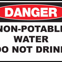 Non-Potable Water Do Not Drink Eco Agriculture Signs Available In Different Materials