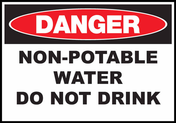 Non-Potable Water Do Not Drink Eco Agriculture Signs Available In Different Materials