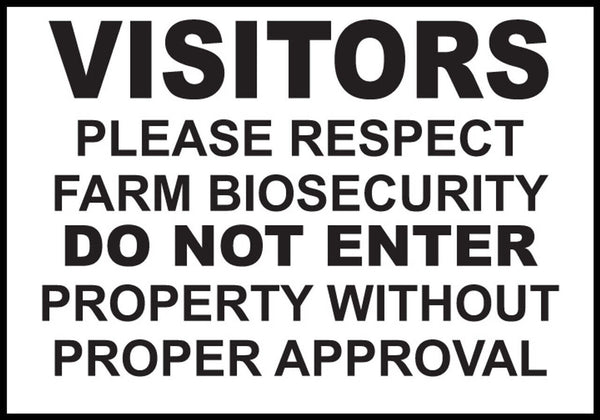 Visitors Do Not Enter Eco Agriculture Signs Available In Different Materials