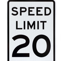 Speed Limit 20 MPH Eco Traffic Sign | 2223
