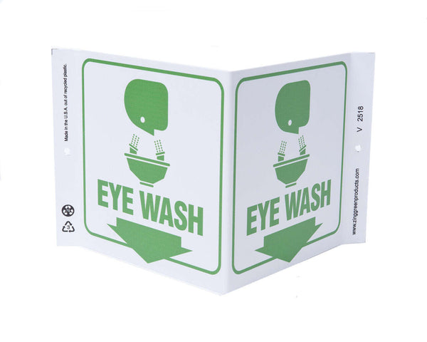 Eye Wash - Eco Safety V Sign | 2518