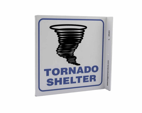 Tornado Shelter With Graphic Eco Safety L Sign | 2543