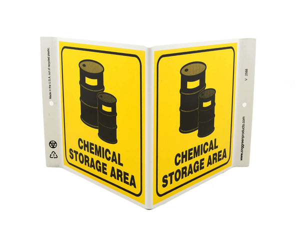 Chemical Storage Area - Eco Safety V Sign | 2588