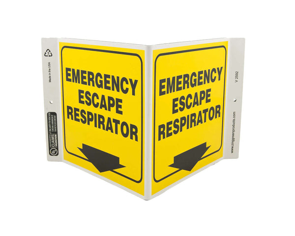 Emergency Escape Respirator - Eco Safety V Sign | 2592