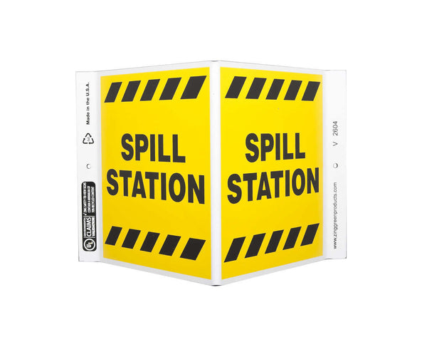 Spill Station - Eco Safety V Sign | 2604