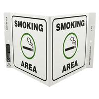 Smoking Area - Eco Safety V Sign | 2612