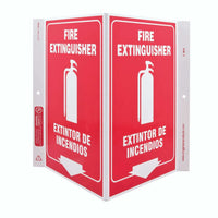Fire Extinguisher Bilingual - Eco Safety V Sign | 2614