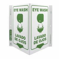 Eye Wash Bilingual - Eco Safety V Sign | 2616