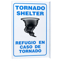 Tornado Shelter Bilingual With Graphic Eco Safety L Sign | 2623