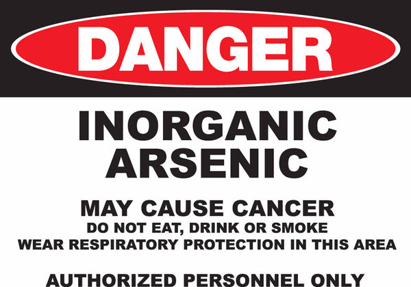 Danger Inorganic Arsenic May Cause Cancer Eco GHS Signs Available in Different Materials | 2665