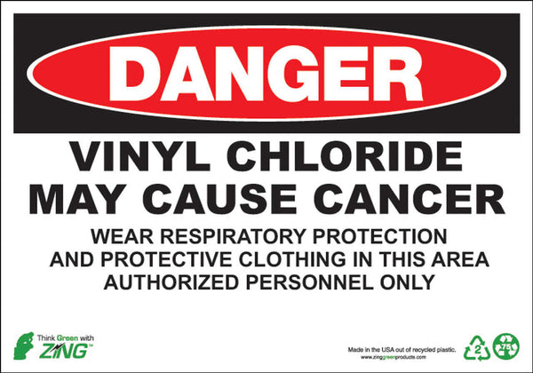 Danger Vinyl Chloride May Cause Cancer Eco GHS Signs Available in Different Materials | 2673