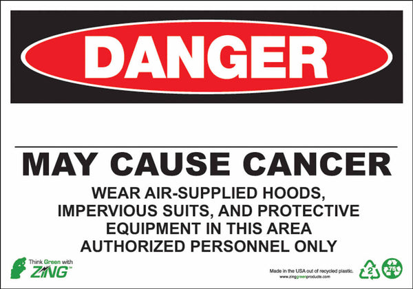 Danger May Cause Cancer Eco GHS Signs Available in Different Materials | 2674