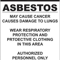 Danger Asbestos May Cause Cancer Eco GHS Signs Available in Different Materials | 2677