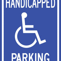 Handicapped Parking with Symbol Eco Parking HDCP Signs 