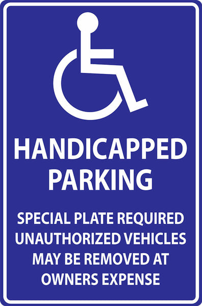 Handicapped Parking Special Plate, Massachusetts Eco Parking HDCP Signs 