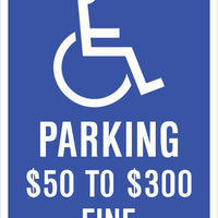 Handicapped Parking Fine, Missouri Eco Parking HDCP Signs 