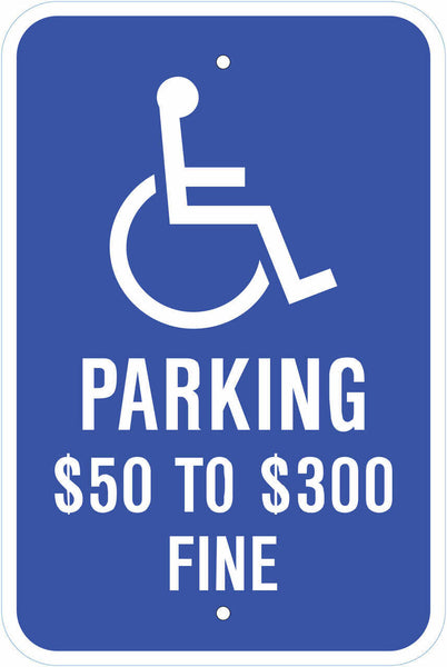 Handicapped Parking Fine, Missouri Eco Parking HDCP Signs 