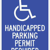 Handicapped Parking Permit Eco Parking HDCP Signs 