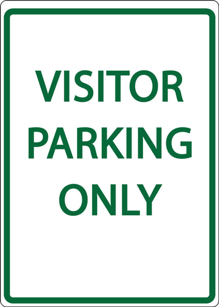 Visitor Parking Only - Eco Health Facility Parking Signs | 3076