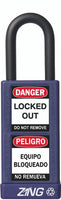 RecycLock Padlock, Keyed Alike,1.5" Shackle and 3" Body - Purple