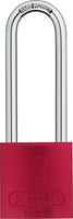Aluminum Safety Padlocks Keyed Different 3 Inch Shackle - Red