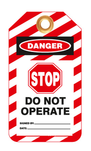 Stop Do Not Operate Lockout Tags | 7357