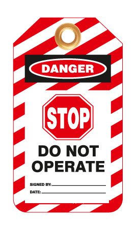 Stop Do Not Operate Lockout Tags | 7357