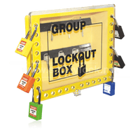 Group Lockout Box Wall Mount Plastic 29 Lock Capacity | 7389
