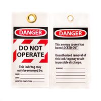 Danger Do Not Operate Lockout Tags | 7502