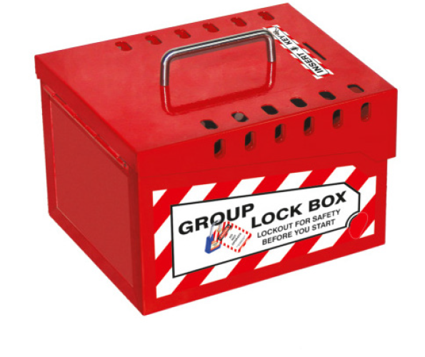 Group Lockout Box - Extra Large Red - 13-Hole | 7697