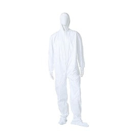 DuPont™ X-Large White Tyvek® IsoClean® Disposable Attached Hood And Boots Coveralls | DPPIC105SWHXLCS