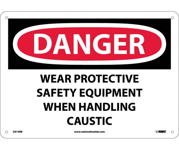 DANGER, WEAR PROTECTIVE SAFETY EQUIPMENT WHEN. . ., 10X14, RIGID PLASTIC