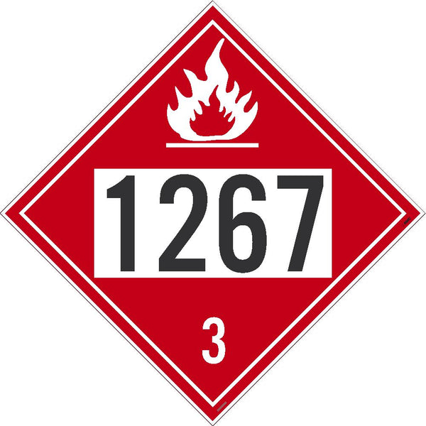1267 Crude Oil USDOT Placard Rigid Plastic | DL139BR