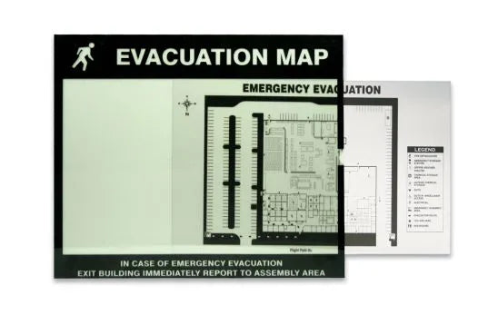 Evacuation Map Holder Insert, 8.5