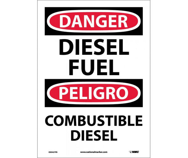 Danger Diesel Fuel English/Spanish 14