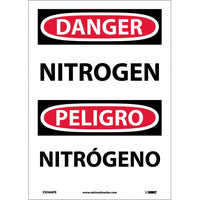 Danger Nitrogen English/Spanish 14"x10" Vinyl | ESD666PB